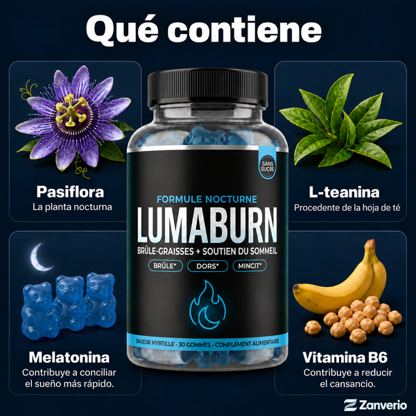 LumaBurn | Gummies nocturnos para hombres de más de 40 años